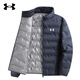 安德瑪羽絨服男2025新款秋冬季白鴨絨外套立領(lǐng)時(shí)尚輕薄型外衣防風(fēng)抗寒潮 深藍色 XL 130-150斤