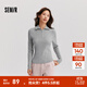 森馬森柔毛衫|毛衣女高領(lǐng)純色冬季2024新款緊身打底衫顯瘦小心機 中花灰00510 160/84A/M