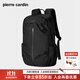 皮爾卡丹雙肩包男士通勤背包大容量電腦包旅行包生日禮物實(shí)用 黑色