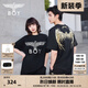 BOY LONDON【金翼鎖鏈】夏季短袖情侶款翅膀燙金潮牌圓領(lǐng)T恤N01918 黑印金N01918 經(jīng)典升級 M