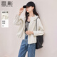 香影【防風(fēng)】工裝風(fēng)連帽短外套女2026春季新款戶(hù)外小個(gè)子白色風(fēng)衣 鷺白 S 155/80A/85-95斤