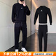 阿迪達(dá)斯（adidas）運動套裝男25秋季新款運動服舒適透氣衛(wèi)衣套頭衫時尚衛(wèi)褲針織長褲 簡約衛(wèi)衣+時尚長褲/主推款 M/175（建議體重130-150斤）