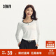 森馬（Semir）長(cháng)袖T恤女短款撞色打底衫簡(jiǎn)約風(fēng)秋季假兩件修身衣服101524101005