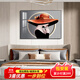 宜巢臥室裝飾畫(huà)現代簡(jiǎn)約床頭掛畫(huà)主臥背景墻餐廳壁畫(huà)客廳沙發(fā)墻免打孔 俏麗佳人B款 100*70cm鋁合金/黑框