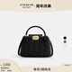 蔻馳（COACH）奧萊女士絎縫ELIZA迷你CARRYALL手袋 IM/黑色