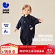 迷你巴拉寶寶仿牛仔外出連體衣男女寶復古工裝風(fēng)衣服秋季新款2025新品
