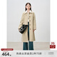 自巧小個(gè)子POLO領(lǐng)韓版風(fēng)衣女中長(cháng)款2024早秋新款英倫風(fēng)衣大衣外套 淺卡其【單排扣闊版】 XS (2碼)