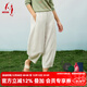 天意吊鐘花系列春季新商場(chǎng)同款天絲印花休閑褲燈籠褲褲子女 7001 L