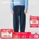 巴拉巴拉【balaOne】童裝兒童褲子男童2025新款春裝秋裝加絨牛仔褲萊賽爾