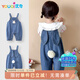 優(yōu)奇寶寶牛仔背帶秋裝連體衣褲子嬰幼兒可愛(ài)超萌春秋女童外出衣服爬服