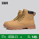 Semir馬丁靴男鞋秋冬季戶(hù)外登山休閑復古工裝靴子男SMTX234011 黃色 42