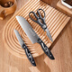 十八子作家用小切菜切片刀水果刀剪刀刀具套裝組合 鋒藏三件套刀SL1807-C/D/J