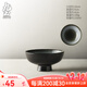 九土家創(chuàng  )意陶瓷餐具簡(jiǎn)約釉下彩盤(pán)子湯碗米飯碗草帽盤(pán)喬遷禮碗碟套裝 高腳小碗【約3.9英寸】