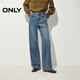 ONLY2026春季新款松弛風(fēng)皮牌裝飾水洗高腰直筒牛仔褲女|126132091 J34 390洗水牛仔藍 S S褲長(cháng)減短
