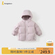 童泰（TONGTAI）寶寶羽絨服外套冬季兒童衣服男女童鴨絨服五防連帽上衣紫色100cm