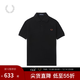 Fred Perry男士POLO衫2025冬季休閑麥穗重磅短袖多彩T恤M6000 BKH/黑色 L