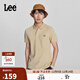Lee標準版防曬紫外線(xiàn)刺繡logo涼感短袖男女同款情侶polo衫休閑潮