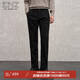 EMZ鄂爾多斯休閑褲直筒垂順親膚保暖絨感25年秋冬新款休閑商務(wù)通勤