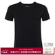 愛(ài)慕先生純色莫代爾圓領(lǐng)短袖上衣男士T恤NS12F61 黑色 XL