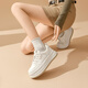 戈美其（GEMEIQ）商場(chǎng)同款厚底四季小白鞋女增高板鞋休閑運動(dòng)鞋百搭爆款女鞋 米杏色 【跟高6cm】 36