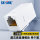SK-LINK 超五類(lèi)網(wǎng)絡(luò )直通頭 模塊面板RJ45雙通頭非屏蔽網(wǎng)線(xiàn)對接頭延長(cháng)連接器適用面板配線(xiàn)架白色SK-RJDT5WT