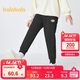 巴拉巴拉童裝兒童長(cháng)褲男童褲子女童中大童秋冬加絨加厚防風(fēng)休閑褲