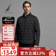 諾帝卡（NAUTICA）【商場(chǎng)同款】男裝秋冬款吸濕保暖親膚小立領(lǐng)羽絨服男JB3305 暗夜黑0TB S