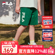 斐樂(lè )斐樂(lè )童裝兒童短褲2025年夏季新款男女中大童休閑運動(dòng)五分褲潮 魔盤(pán)綠-RGN 150