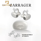 Carrager新款耳夾式藍牙耳機 帶鉆耳飾 超長(cháng)續航 高顏值耳機 女生專(zhuān)用耳機配飾 飾品藍牙耳機 白色+【金巧結蝶-白金色】耳飾 如需金色聯(lián)系備注