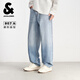 杰克·瓊斯（JACK&JONES）男裝26年新款春季牛仔褲男907寬松直筒漸變色潮流痞帥休閑褲子 E39中牛仔藍 31 175 W31/L30
