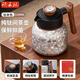 欣五環(huán)純鈦燜茶壺機械溫顯燜泡茶壺家用大容量泡茶保溫壺木紋柄燜茶壺