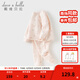 戴維貝拉（DAVE＆BELLA）2025冬季新款寶寶家居服女童秋衣秋褲兩件套兒童夾棉保暖內衣套裝 小鹿印花【現貨】 100 cm（建議身高90-100cm）