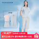 舒雅【3A抑菌】女50S莫代爾短袖短褲七分褲三件套家居服套裝