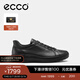 愛(ài)步（ECCO）板鞋男 25年新款輕便軟底平底鞋休閑鞋男 柔酷7號470824 黑色47082451052 41