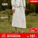 森馬（Semir）半身裙女冬季肌理夾棉松緊腰A字長(cháng)裙抽繩2025氣球裙109725120001