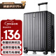 B.L.B.L行李箱男大容量學(xué)生旅行箱拉桿箱女萬(wàn)向輪密碼皮箱子24英寸黑6011