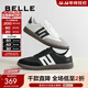 百麗（Belle）美式德訓鞋男鞋商場(chǎng)同款舒適低幫板鞋8BE01CM3 黑色 43 (265mm)