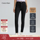 Calvin KleinJeans秋冬女士休閑通勤ck高腰緊身顯瘦舒適磨絨彈力黑色牛仔褲 1BY-牛仔黑 26