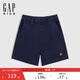 蓋璞【大小童同款】男童2025夏季新款細斜紋梭織短褲兒童裝774524