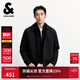 杰克·瓊斯（JACK&JONES） 男裝秋季夾克常規版摁扣拉鏈翻領(lǐng)口袋胸前刺繡長(cháng)袖上衣225321021