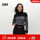 森馬（Semir）森柔|地理系列毛衣女冬季半高領(lǐng)刺繡條紋衫101724107022