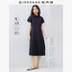佐丹奴襯衫連衣裙女夏季新款純棉通勤風(fēng)口袋連袖薄款裙子13465324