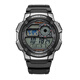 卡西歐（CASIO）手表男士運動款學生青少年石英電子表10年電力 AE-1000W-1B