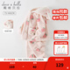 戴維貝拉（DAVE＆BELLA）保暖兒童睡衣兩件套女寶寶衣服冬季加厚秋冬幼兒服裝女童家居服 草莓印花 90 cm（建議身高80-90cm）