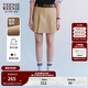 Teenie Weenie小熊女裝簡(jiǎn)約夏季休閑褲裙褲百褶學(xué)院風(fēng)時(shí)髦褲子女 卡其色 S (160)