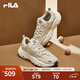 FILA斐樂(lè )官方女鞋運動(dòng)鞋火星鞋時(shí)尚復古老爹鞋輕便舒適網(wǎng)面休閑鞋 奶白/木薯粉-GT-F12W031122F 37.5