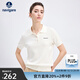 Navigare意大利小帆船針織T恤衫女士25夏季新款翻領(lǐng)體恤衫通勤百搭polo衫 冰川白 L