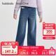 巴拉巴拉balaOne童裝兒童褲子女童冬加絨牛仔長(cháng)褲2025直筒褲208425108001