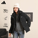 阿迪達斯 （adidas）550蓬通勤防風(fēng)保暖鴨絨羽絨服面包服女子冬季連帽 M碼