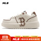 MLB鞋子男女情侶低幫板鞋學(xué)長(cháng)鞋NY厚底增高復古老花休閑運動(dòng)休閑鞋 棕色/43BRS 36.5